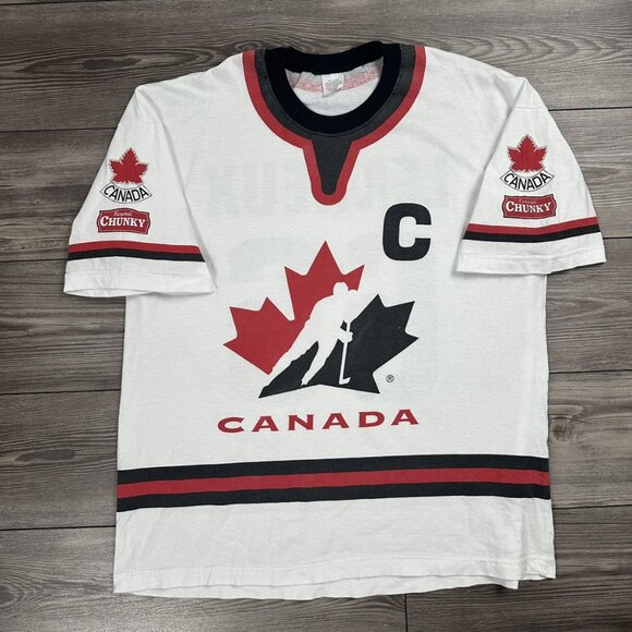 Vintage 90’s Team Canada Mario Lemieux Jersey T Shirt - Picture 3 of 7